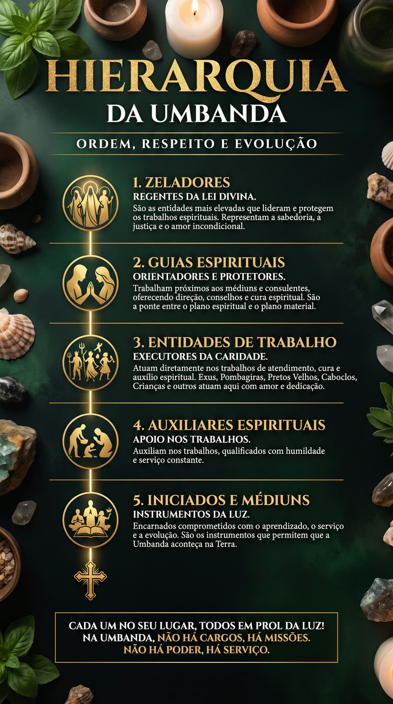 Hierarquia da Umbanda — Ordem, respeito e evolução